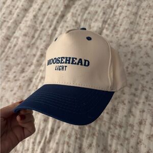 Moosehead Light Cap with Blue Brim